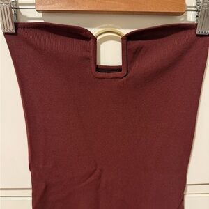Zara Burgundy Pencil Dress